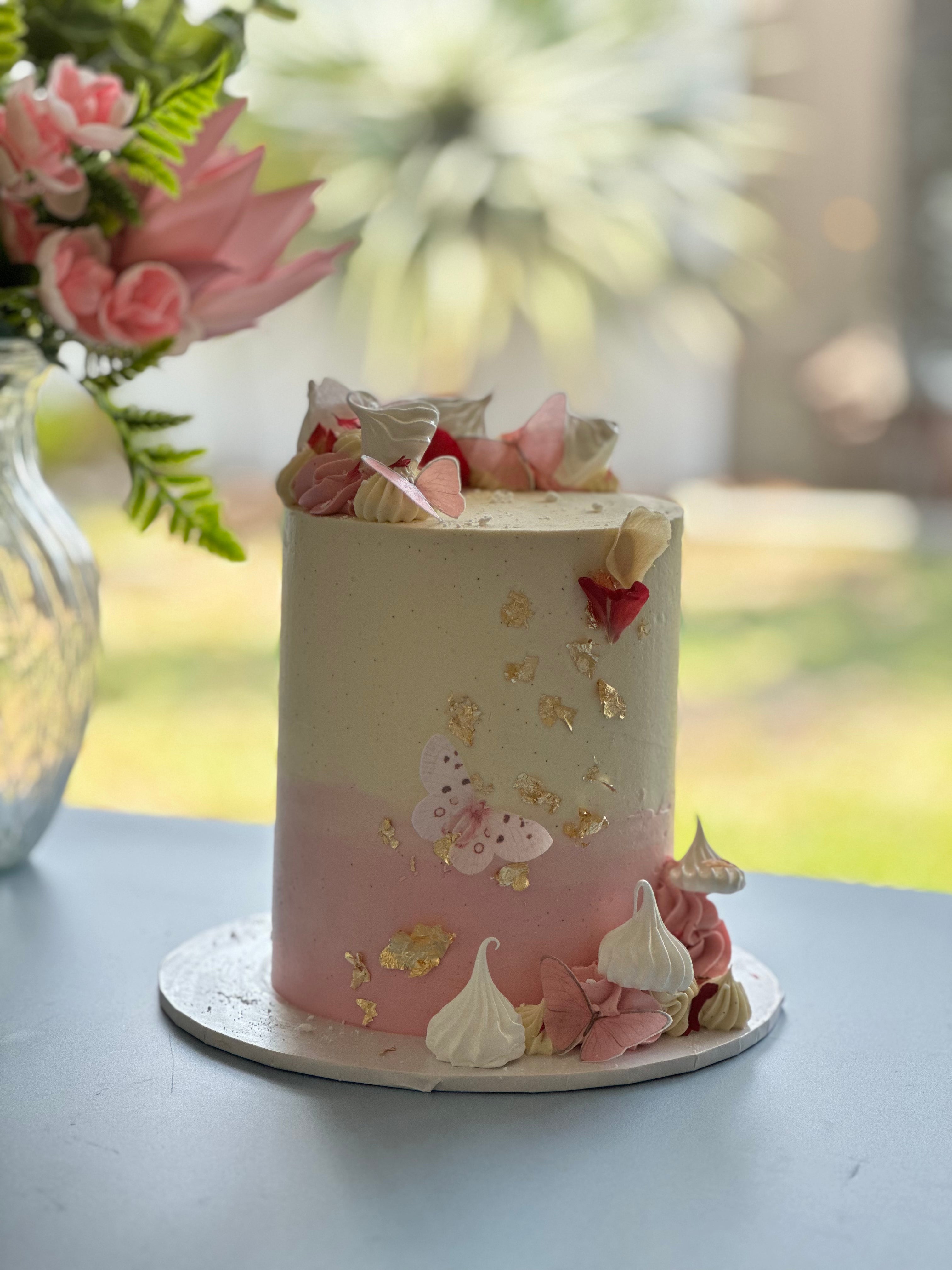 Ombre Blush Tall Cake